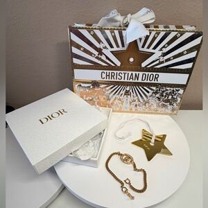 ✨Authentic Vintage Dior Gold Chain Bracelet with Logo Charm
